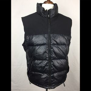 Banana Republic Black Puffer Goose Down Men's Vest